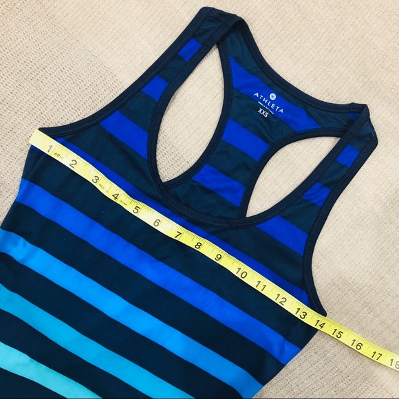 ATHLETA ombré stripe chi tank XXS - Picture 2 of 8